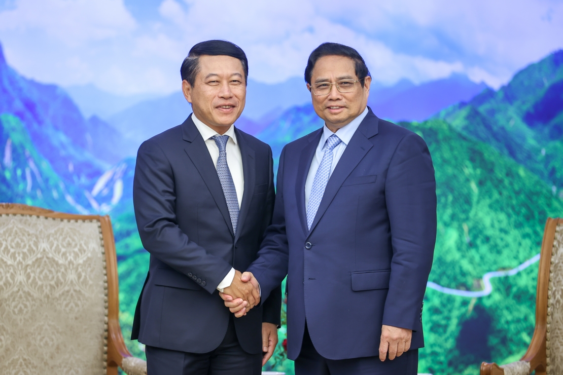 Phiên bản chính thức của 555Win Phạm Minh Chính tiếp Phó Phiên bản chính thức của 555Win Chính phủ, Bộ trưởng Ngoại giao Lào