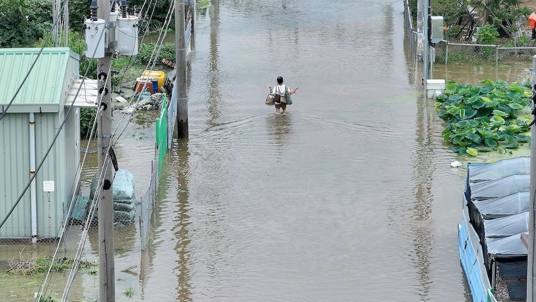 Mưa lớn kỷ lục khiến 4 người thiệt mạng tại Hàn Quốc