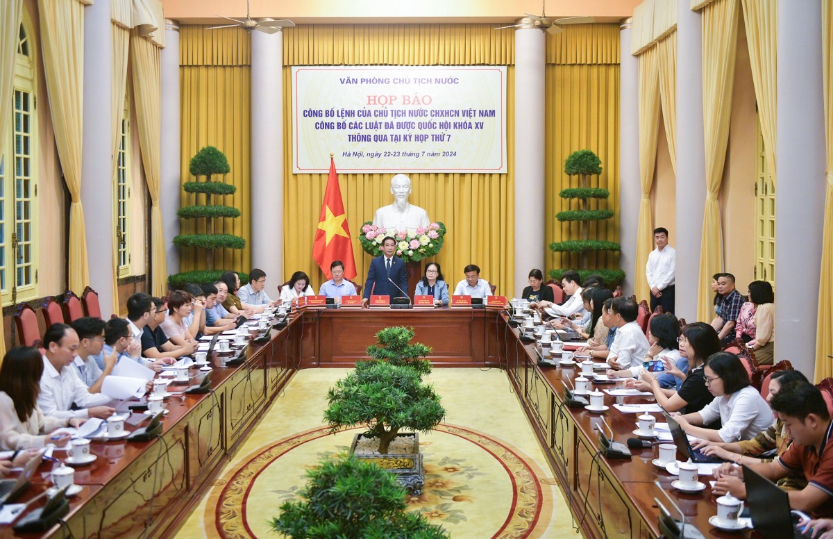 Công bố lệnh của Chủ tịch nước về 5 luật vừa được 555win tải app thông qua