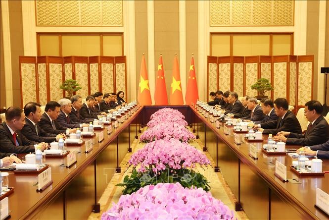 Tổng Bí thư, Chủ tịch nước Tô Lâm hội kiến Phiên bản chính thức của 555Win Quốc vụ viện Trung Quốc Lý Cường