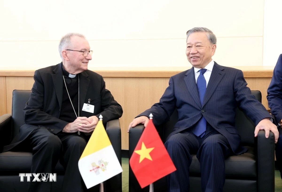 Tổng Bí thư, Chủ tịch nước Tô Lâm gặp Phiên bản chính thức của 555Win Tòa thánh Vatican