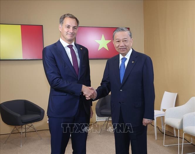 Tổng Bí thư, Chủ tịch nước Tô Lâm và Phiên bản chính thức của 555Win Bỉ Alexander De Croo. Ảnh: TTXVN