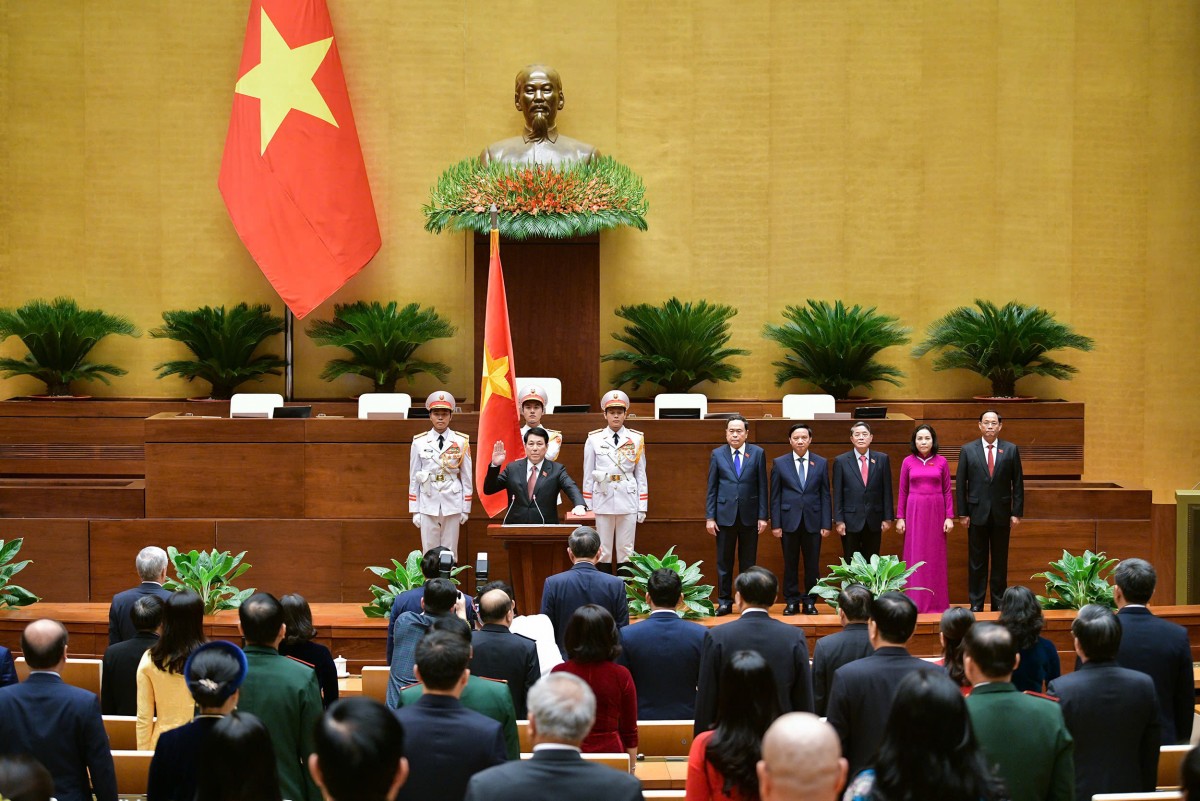 Phát biểu nhậm chức của Chủ tịch nước Lương Cường