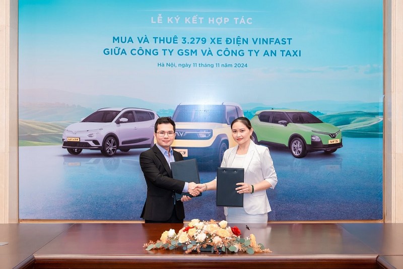 Thêm một đối tác taxi bắt tay với Xanh SM, 'chốt đơn' gần 3.300 xe điện VinFast