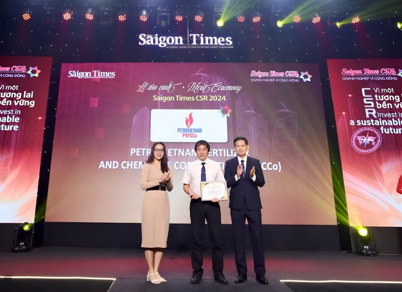 PVFCCo được vinh danh Trang Nhà Cái 555win.com - Đăng Nhập +555k vì cộng đồng tại Saigon Times CSR 2024