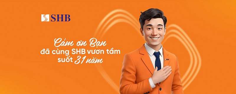 'Lời cảm ơn' sáng tạo của SHB nhân dịp kỷ niệm 31 năm thành lập