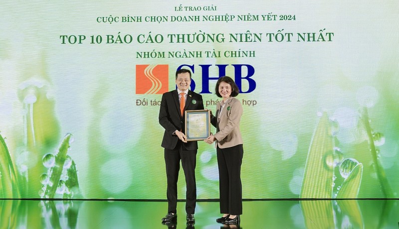 SHB lọt Top 10 555win 500 nhà cái cá cược có Báo cáo thường niên tốt nhất ngành tài chính