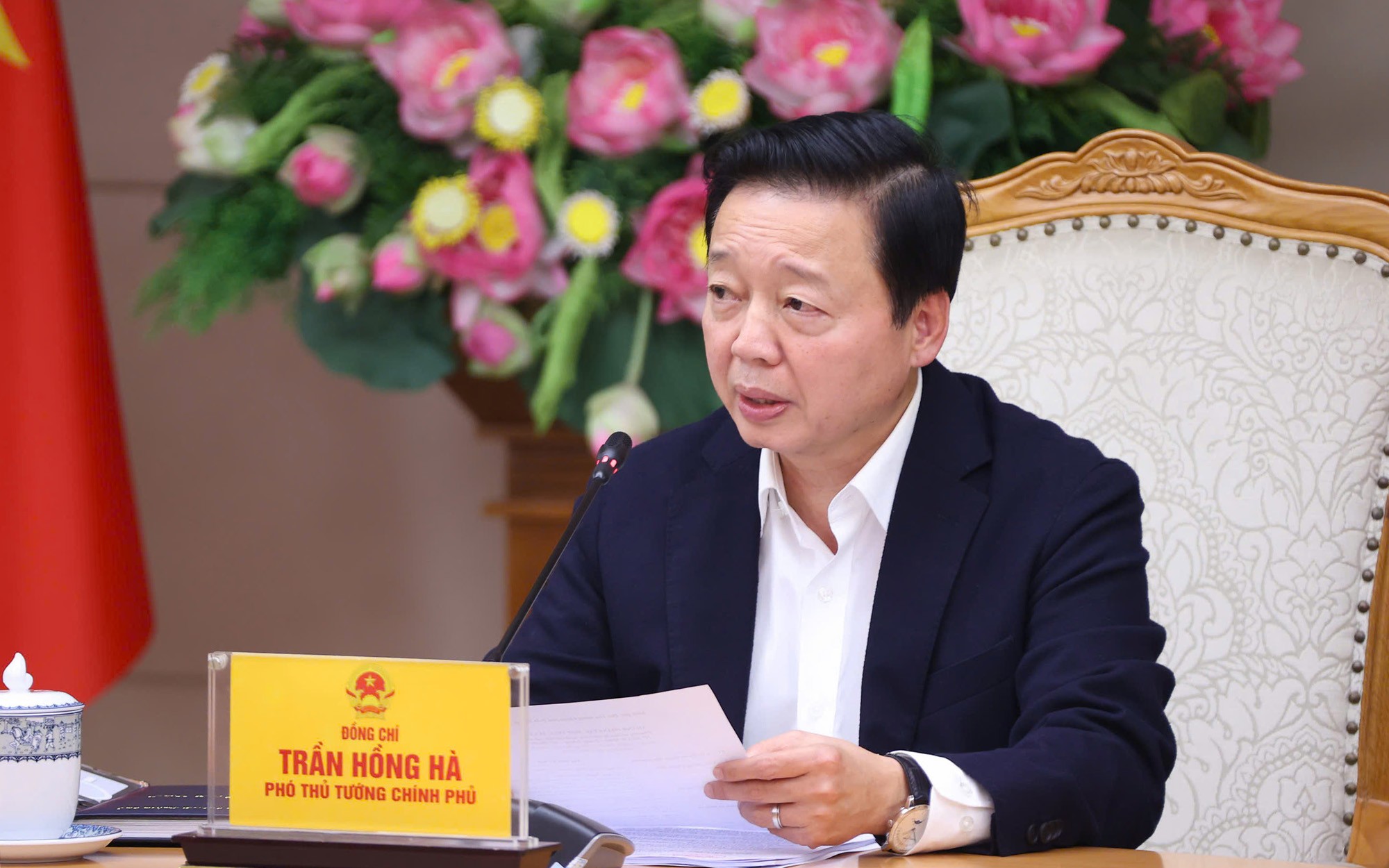 Phó Phiên bản chính thức của 555Win Trần Hồng Hà yêu cầu Bộ GTVT khẩn trương đề xuất chủ trương, nhu cầu kinh phí giải phóng mặt bằng toàn tuyến cao tốc TPHCM – Trung Lương – Mỹ Thuận theo quy hoạch - Ảnh: VGP