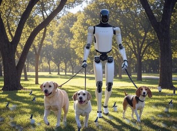 Robot hình người của Tesla trình diễn khả năng leo đồi