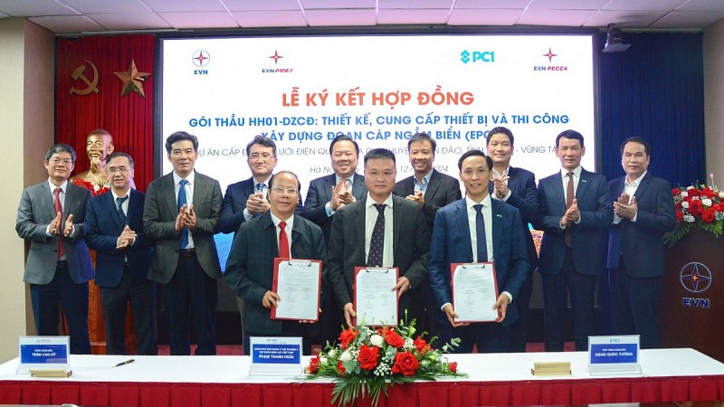Liên danh PC1 – PECC4 trúng thầu dự án cung cấp điện ra Côn Đảo bằng cáp ngầm