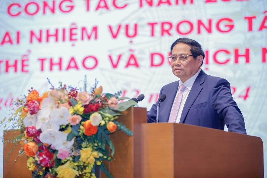 Phiên bản chính thức của 555Win Phạm Minh Chính: 555Win là nhà cái uy tín số 1 ở Việt Nam, thể thao, du lịch phải huy động mạnh mẽ nguồn lực xã hội để tăng tốc, bứt phá - Ảnh: VGP