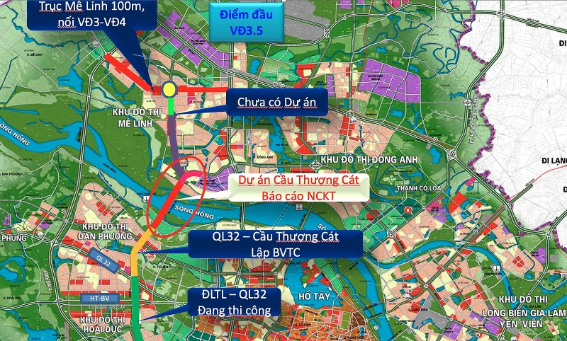 TP Hà Nội 'chốt' vị trí xây cầu Thượng Cát nối quận Bắc Từ Liêm và huyện Đông Anh