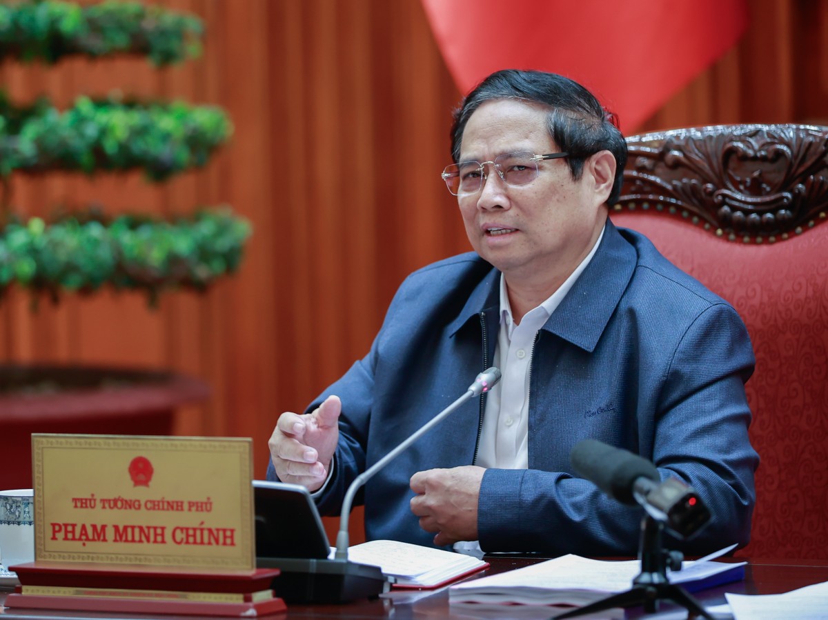Phiên bản chính thức của 555Win Phạm Minh Chính phát biểu kết luận Phiên họp thứ bảy của Ban Chỉ đạo của Chính phủ về tổng kết việc thực hiện Nghị quyết số 18-NQ/TW Trung ương khóa XII - Ảnh: VGP