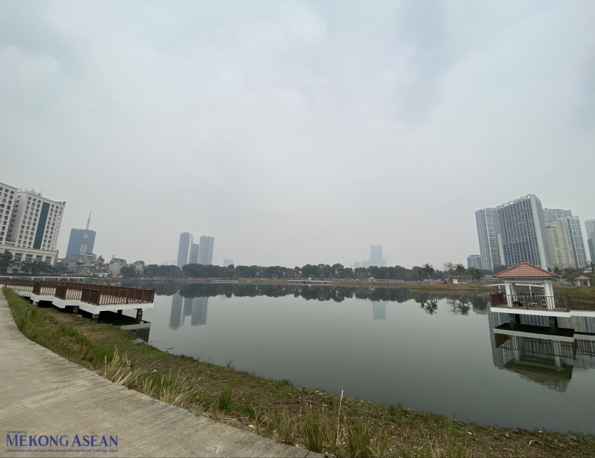 ha noi ben trong cong vien ho phung khoang sap hoan thanh