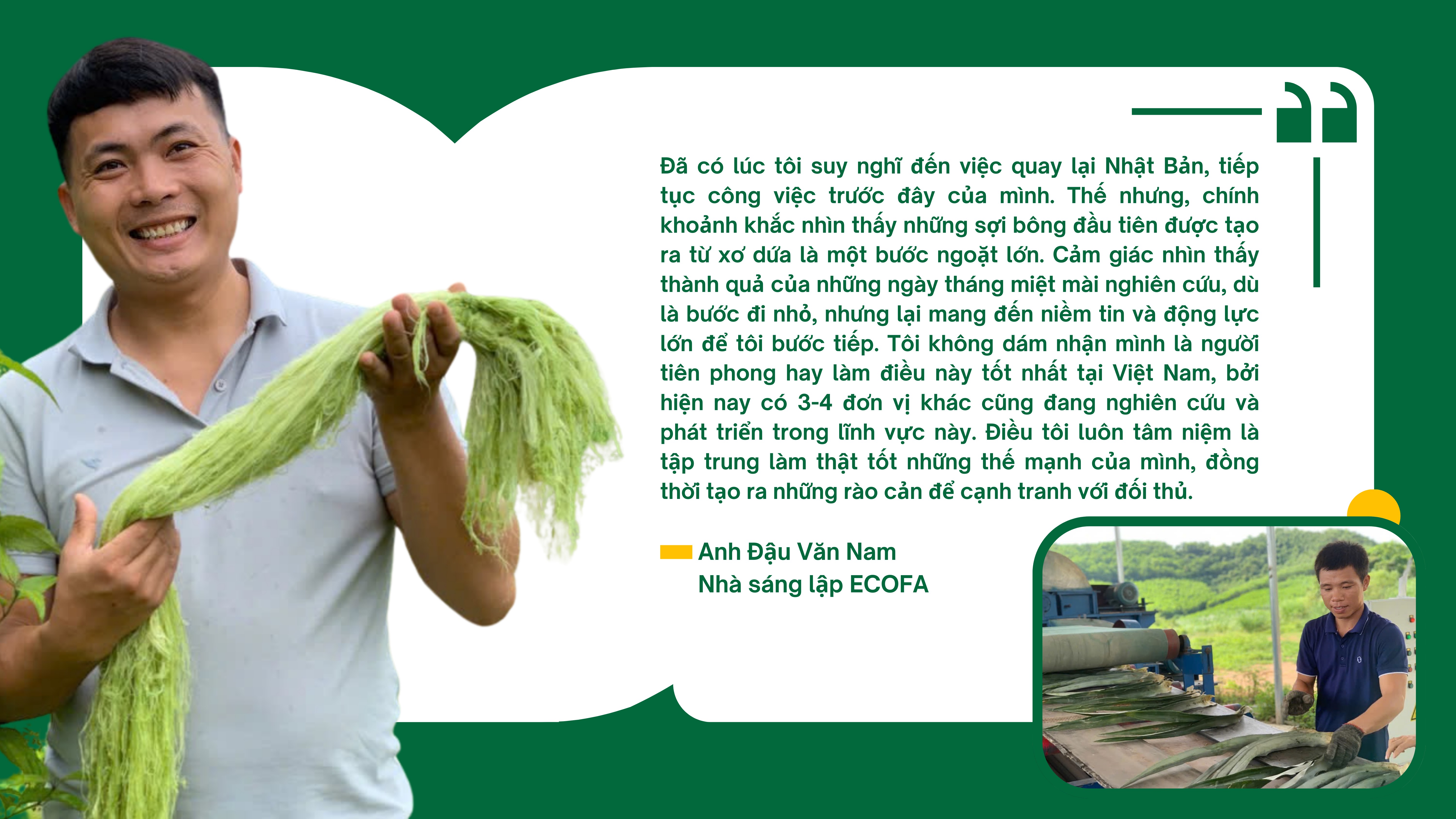 (Bài Tết) Hành trình ‘hái ra tiền’ từ phế phẩm lá dứa