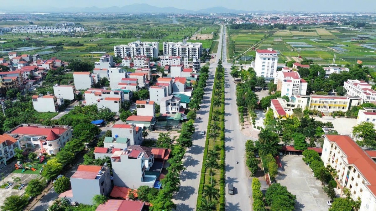 Một góc huyện Mê Linh. Ảnh: Cổng TTĐT huyện Mê Linh.