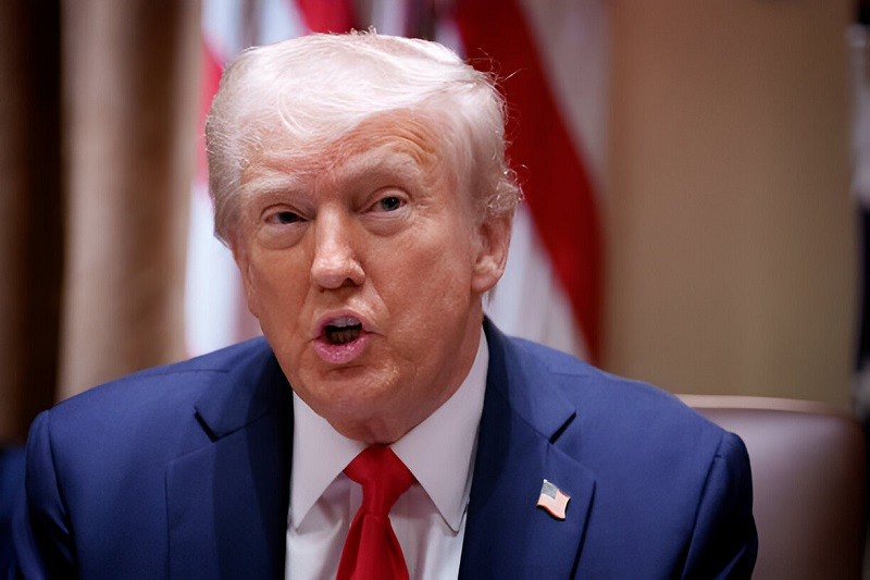 Ông Trump phát biểu tại cuộc họp nội các ở Nhà Trắng ngày 26/02. Ảnh: Getty