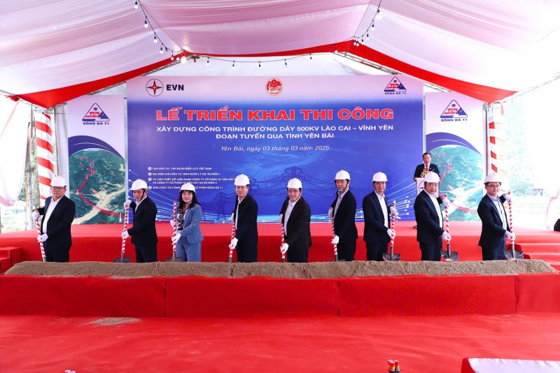 Khởi công Đường dây 500kV Lào Cai - Vĩnh Yên đoạn qua tỉnh Yên Bái