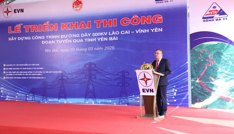 Khởi công Đường dây 500kV Lào Cai - Vĩnh Yên đoạn qua tỉnh Yên Bái
