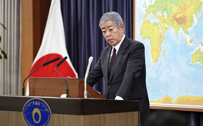 Bộ trưởng Ngoại giao Nhật Bản Iwaya Takeshi. Ảnh: Kyodo News