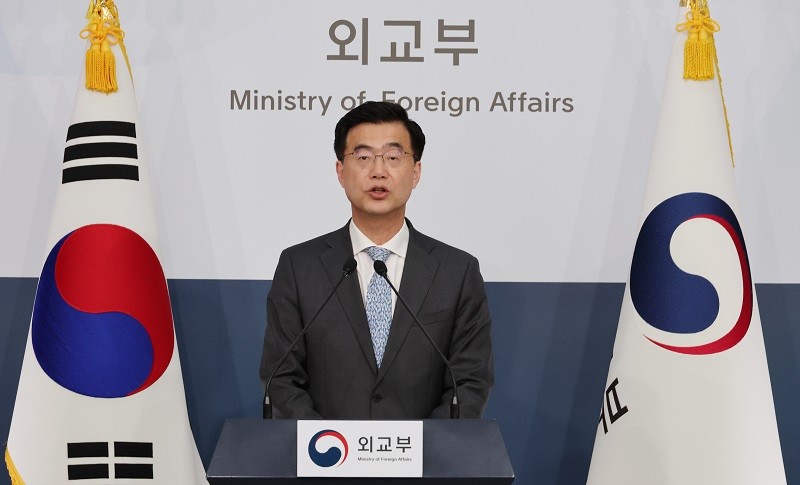 Người phát ngôn Bộ Ngoại giao Hàn Quốc Lee Jae-woong. Ảnh: Chosun