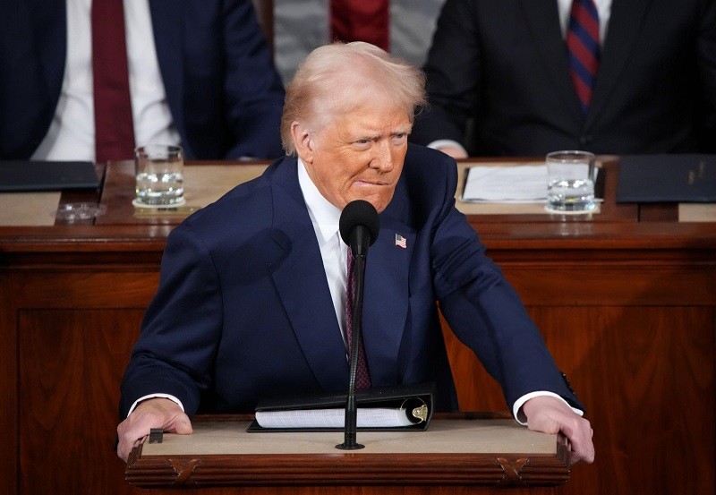 Ông Donald Trump chỉ trích các chính sách của người tiền nhiệm Joe Biden. Ảnh: Getty