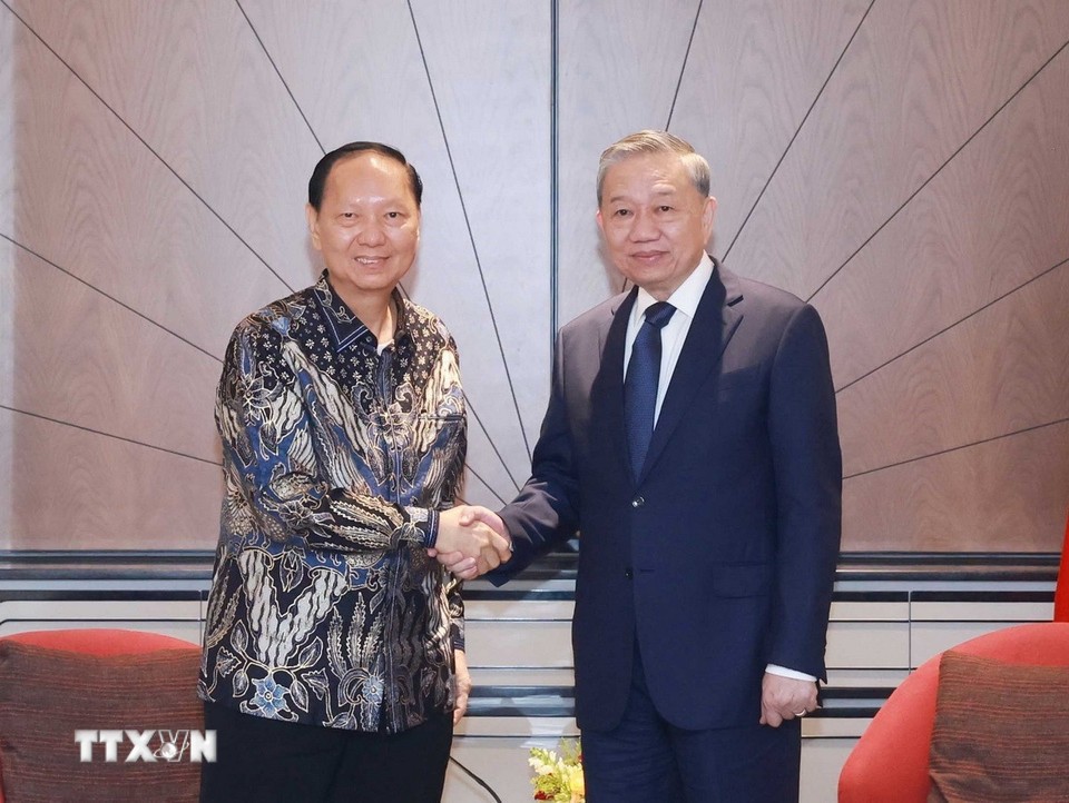 Tổng Bí thư Tô Lâm tiếp lãnh đạo các tập đoàn lớn của Indonesia