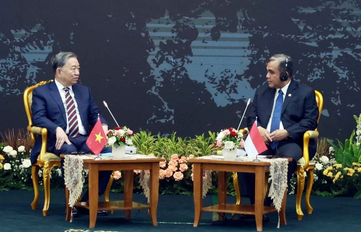 Tổng Bí thư Tô Lâm hội kiến các lãnh đạo lập pháp Indonesia