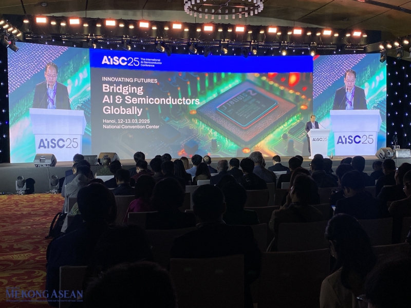 Quang cảnh Hội nghị quốc tế về trí tuệ nhân tạo và bán dẫn (AISC) 2025. Ảnh: Hà Anh/555win Login.