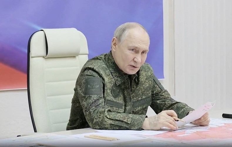 Video ông Putin lần đầu tiên tới sở chỉ huy quân sự tại tiền tuyến Kursk