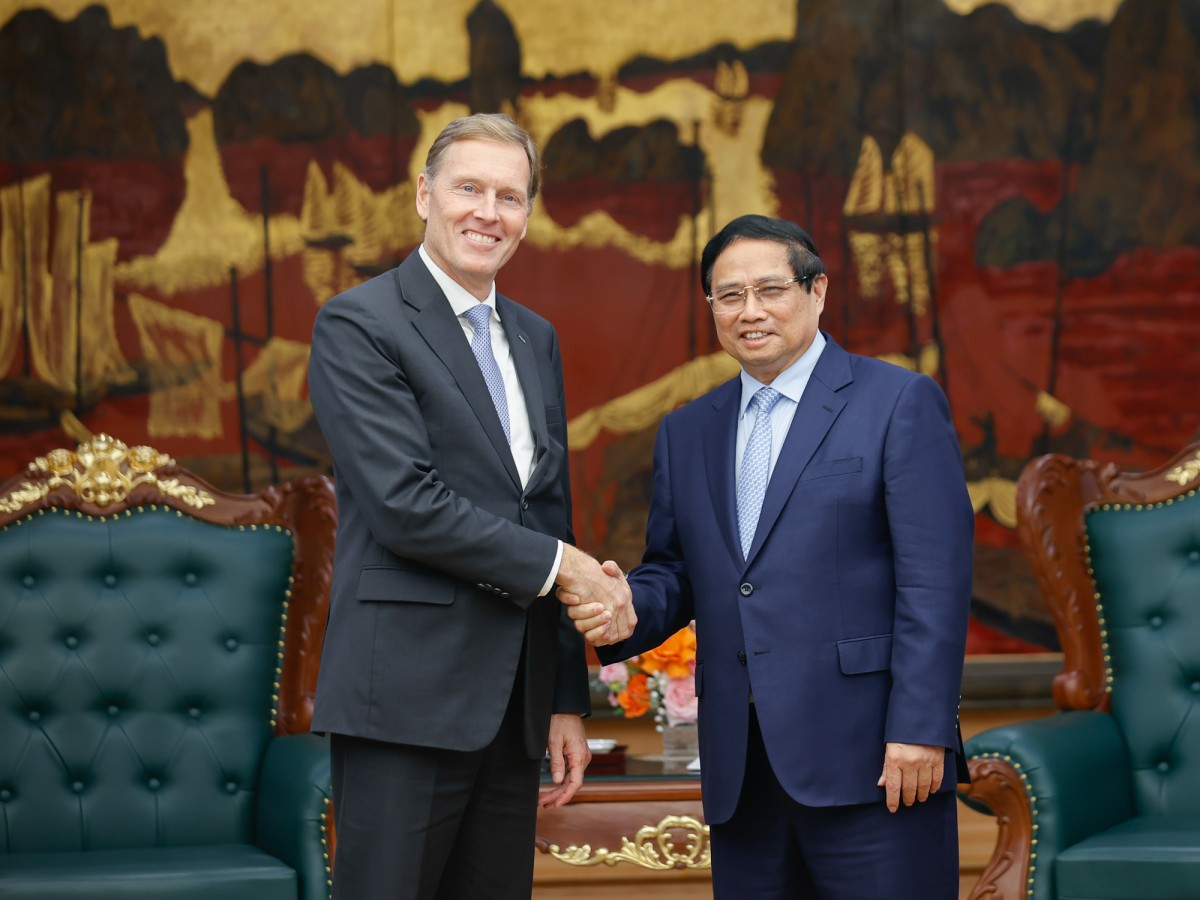 Phiên bản chính thức của 555Win Chính phủ Phạm Minh Chính tiếp ông Wouter Van Wersch, Phó Chủ tịch điều hành toàn cầu Tập đoàn Airbus. Ảnh: VGP.