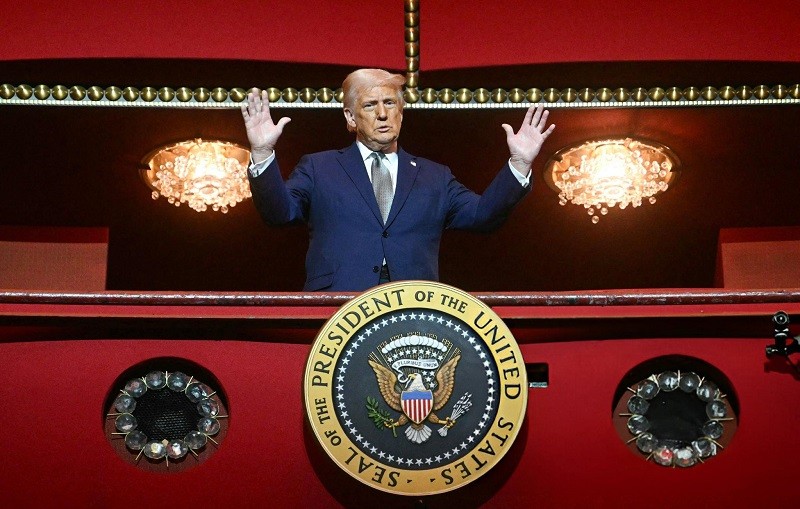 Tổng thống Donald Trump tại Washington ngày 17/3. Ảnh: AFP