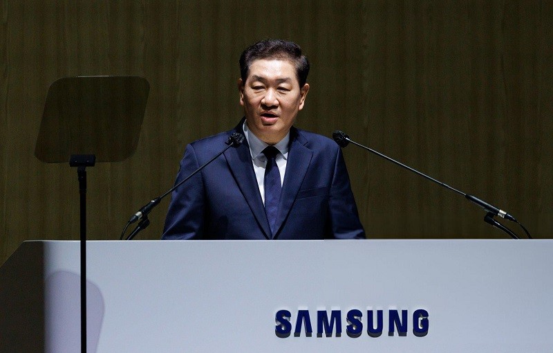 CEO Samsung Electronics Han Jong-hee tại Seoul ngày 19/3. Ảnh: Bloomberg