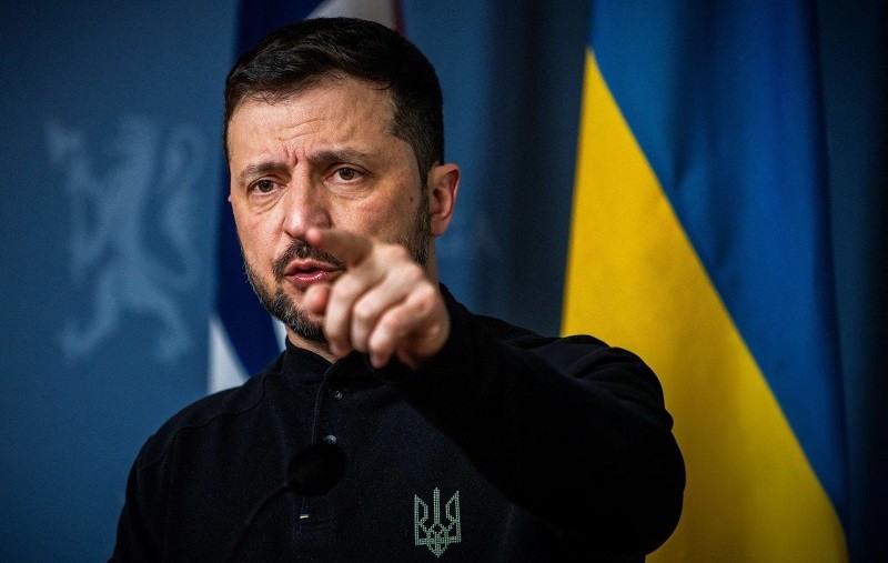 Tổng thống Zelensky tại Oslo ngày 20/3. Ảnh: Getty