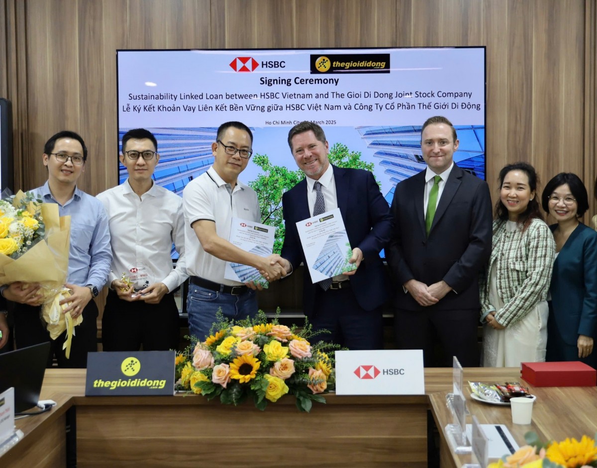 HSBC cung cấp khoản vay hỗ trợ vốn lưu động cho Thế Giới Di Động