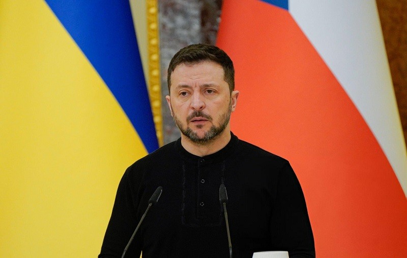 Tổng thống Volodymyr Zelensky tại Kiev ngày 21/3. Ảnh: Getty