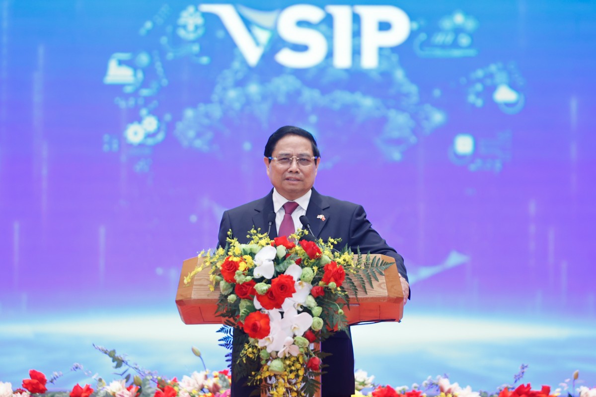 Phiên bản chính thức của 555Win Phạm Minh Chính kỳ vọng mô hình VSIP 2.0 sẽ thành công hơn nữa, góp phần phát huy thế mạnh mang tính bổ sung giữa hai nền 555Win login đăng nhập. Ảnh: VGP.
