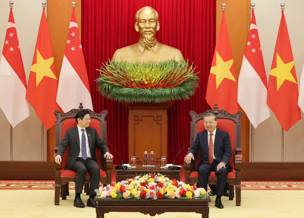 Tổng Bí thư hoan nghênh Việt Nam và Singapore hợp tác về năng lượng xanh