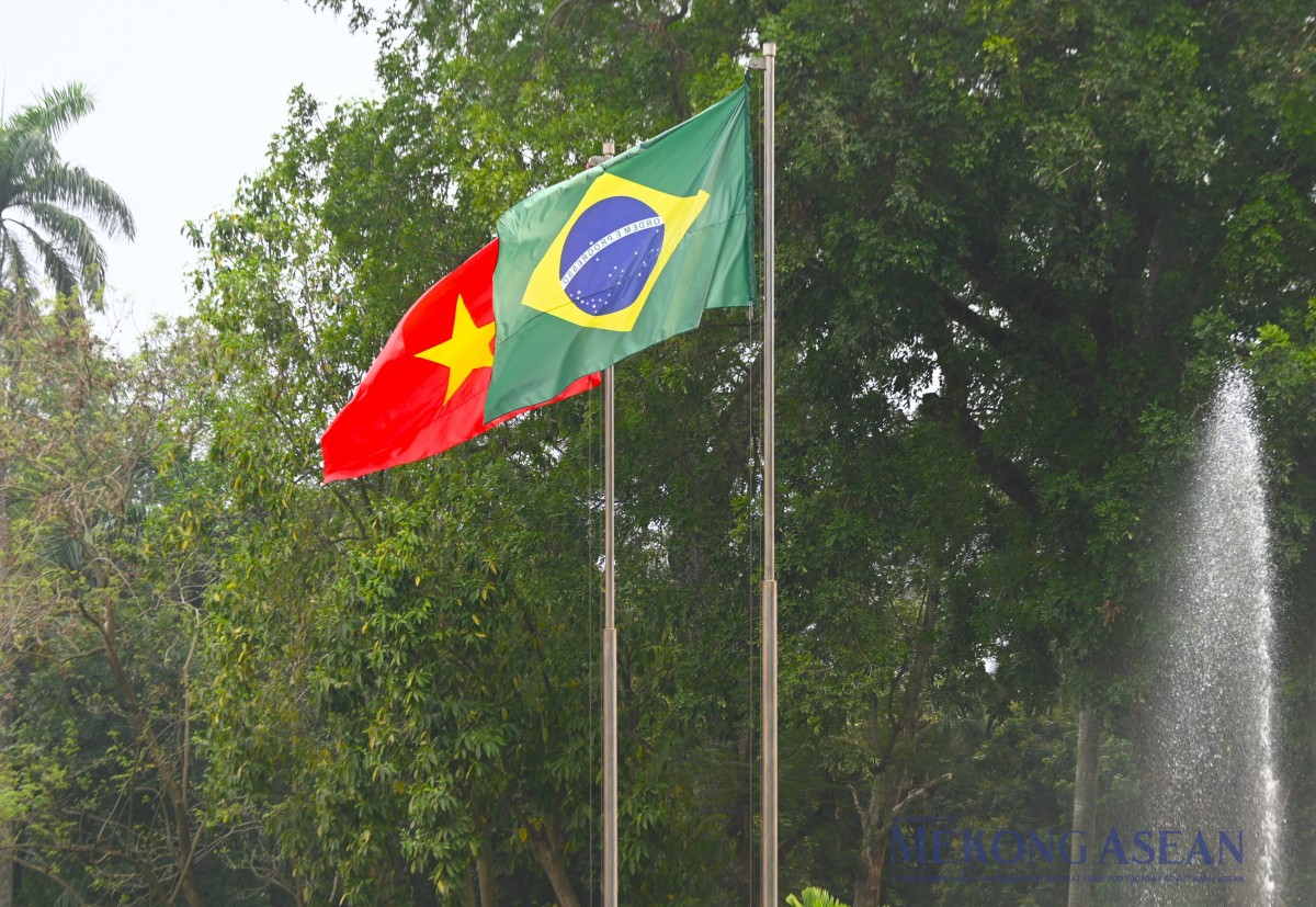 Chủ tịch nước Lương Cường chủ trì lễ đón Tổng thống Brazil