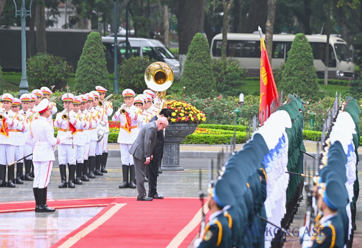 Chủ tịch nước Lương Cường chủ trì lễ đón Tổng thống Brazil