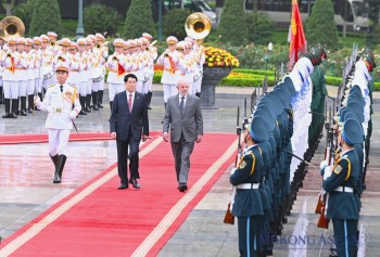 Chủ tịch nước Lương Cường chủ trì lễ đón Tổng thống Brazil