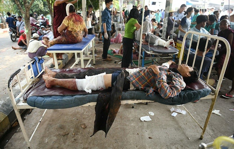 Hàng chục người thiệt mạng, bệnh viện quá tải sau động đất tại Myanmar