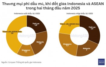 Thương mại hai chiều Indonesia - ASEAN tăng gần 15% sau 2 tháng đầu năm