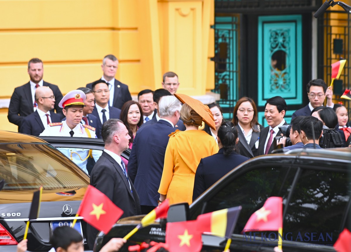 Chủ tịch nước Lương Cường chủ trì lễ đón Nhà vua Vương quốc Bỉ