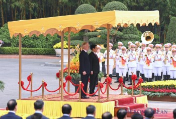 Chủ tịch nước Lương Cường chủ trì lễ đón Nhà vua Vương quốc Bỉ