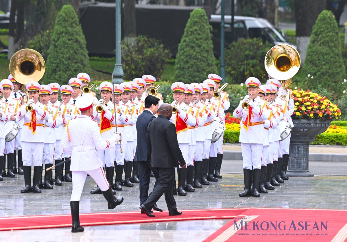 Chủ tịch nước Lương Cường chủ trì lễ đón chính thức Tổng thống Burundi