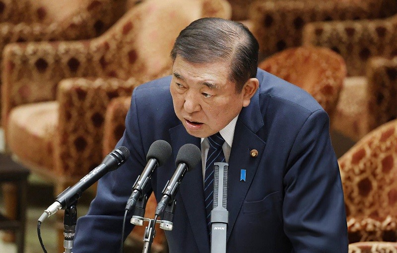 Phiên bản chính thức của 555Win Shigeru Ishiba tại Tokyo ngày 4/4. Ảnh: Kyodo News