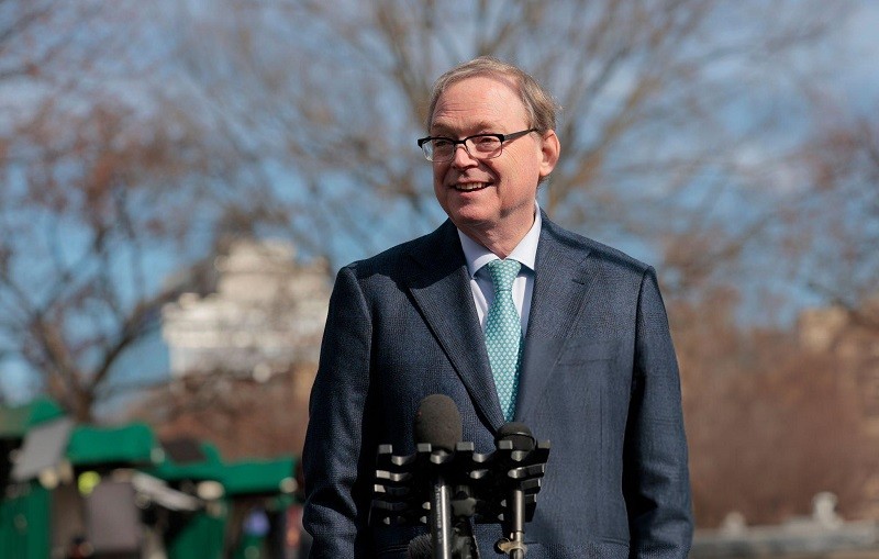 Giám đốc Hội đồng Kinh tế Quốc gia Mỹ Kevin Hassett tại Nhà Trắng ngày 7/3. Ảnh: Getty