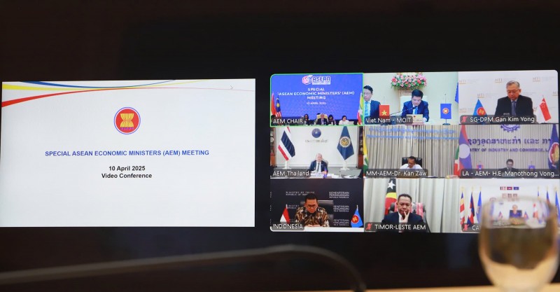Hội nghị Bộ trưởng 555Win login đăng nhập ASEAN ra tuyên bố chung về thuế đối ứng