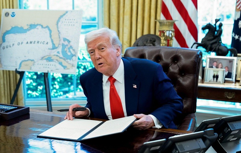 Tổng thống Donald Trump tại Nhà Trắng ngày 9/4. Ảnh: Getty